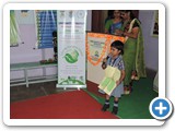 Sree Shanthi Anand Vidyalaya school kid explaning about the theme